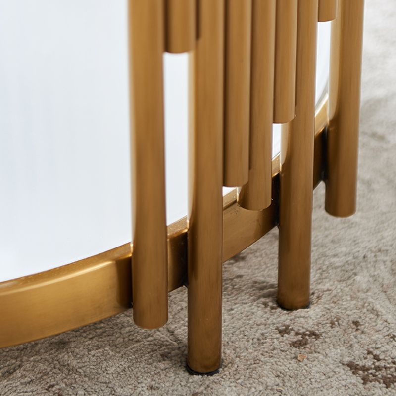 Round Stone Top Side End Table Frame Sofa Side End Table for Living Room Clearhalo 'Coffee & Accent Tables' 'End & Side Tables' 'end_side_table' 'end_side_tables' 'furn' 'furn_end_side_tables' 'Furniture' 'furniture_end_side_table' 'Living Room Furniture' 1200x1200_979a6e6a-13fd-42f8-a487-0d9f6a6cd86e