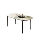 Oval Stone Dining Table Modern Metal Legs Dining Table for Dining Room