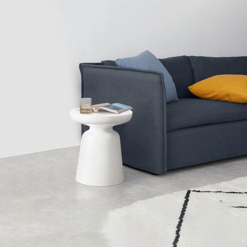 Table d'appoint supérieure rond de 16,9 "haut de haut