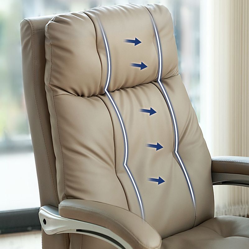 Armas extraíbles Silla de oficina Mecanismo de inclinación de cuero sin angustia silla de escritorio ergonómico