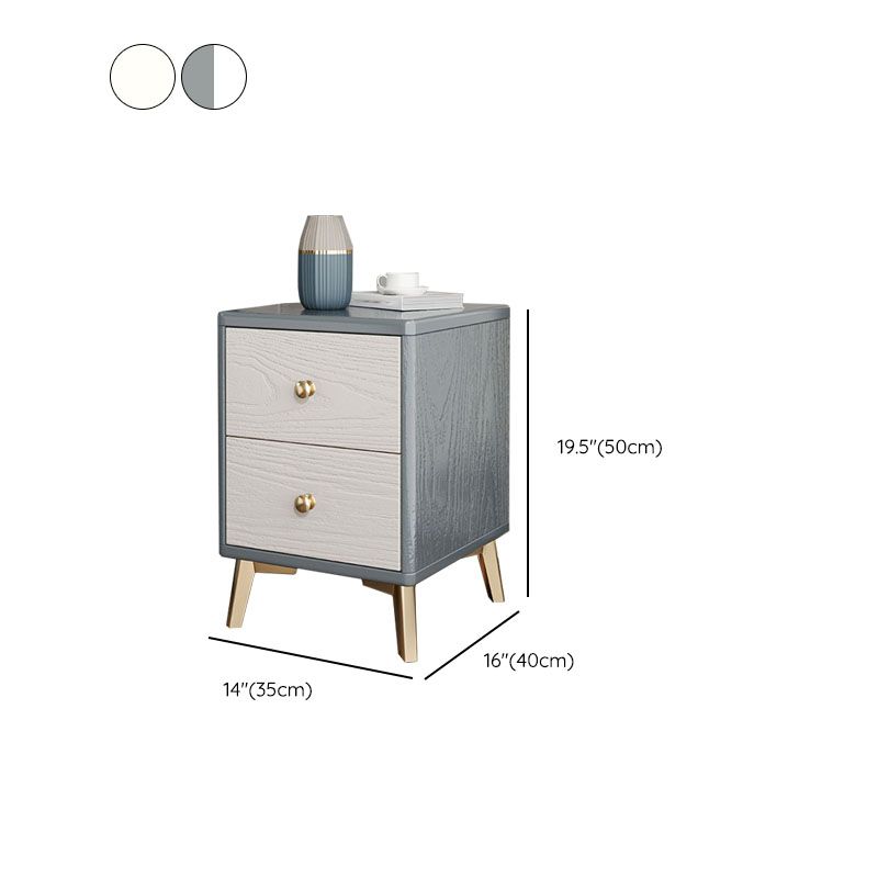 Glamakzent Tisch Nachttisch antikes Finish -Bett Nachttisch mit Beinen