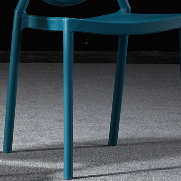 Home Scandinavian Side Chair Open Back Plastic Stackable Dining Room Chair Clearhalo ' kitchen&dining_furn' 'Dining Chairs' 'Dining Tables & Seating' 'dining_chair' 'furn' 'furn_dining_chair' 'Furniture' 'furniture_dining_chair' 'Kitchen & Dining Furniture' 'kitchen' 1200x1200_97a00ab7-2dee-4071-b130-bf86c00b4115