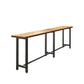 Ensemble de Table de Bar moderne, 1/3/4/5/6 pièces, ensemble de bistro rectangulaire en bois massif pour l'intérieur