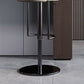 Sgabello da bar per bar in pelle sollevabile in stile industriale con gambe metalliche per casa