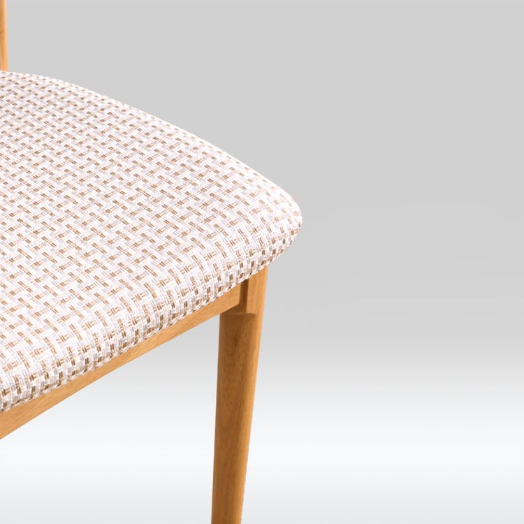 Contemporary Style Side Chair Wood Open Back Dining Chair for Dining Room