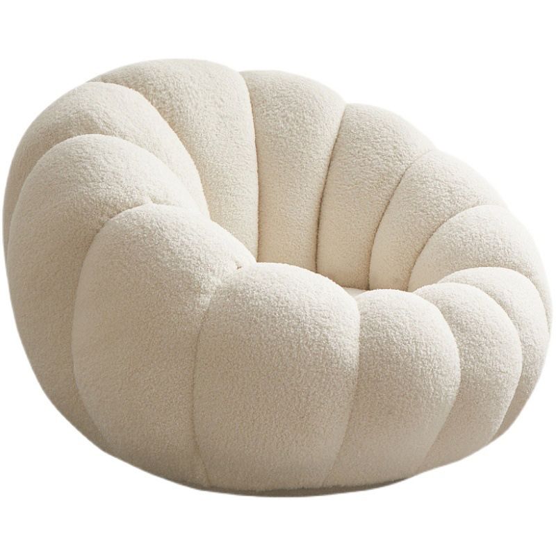 Modern 27.55" H Wool Sewn Pillow Back Slope Arm Sofa for Apartment