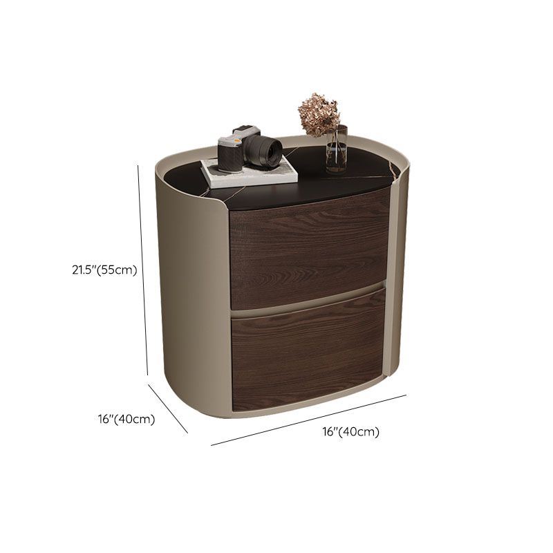 Contemporary Night Table Storage Accent Table Nightstand with 2 Drawers for Home Clearhalo 'Bedroom Furniture' 'furn' 'furn_night_stand' 'Furniture' 'night_stand' 'Nightstands' 1200x1200_97a709ce-d2be-4d75-9f24-a1fb891eb351