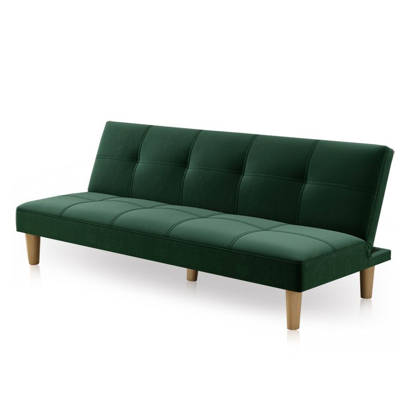 Scandinavian Spleeper Velvet/Fabric Sofa 47.24"/64.96"/70.08" Wide Armless Sofa Bed Clearhalo 'furn' 'furn_sofas' 'Furniture' 'furniture_sofas' 'kitchen' 'kitchen_sofas' 'Living Room Furniture' 'Sofa' 'sofas' 1200x1200_97a86961-3d63-4923-89f8-5e7936909163