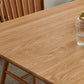 Modern Oak Wood Table in Nature Rectangle Dining Table with Wooden Base and 4 Legs Clearhalo ' dining_table' 'Dining Tables & Seating' 'Dining Tables' 'furn' 'furn_dining_table' 'Furniture' 'furniture_dining_table' 'Kitchen & Dining Furniture' 'kitchen&dining_furn' 'kitchen' 'kitchen_dining_table' 1200x1200_97a89f4c-b0c9-4c13-8eaf-f55b2f22cc85