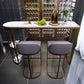 Glam Pub Table Specialty Double Pedestal Bar Table for Indoor Clearhalo 'Bar Furniture' 'Bar Tables' 'bar_tables' 'furn' 'furn_bar_tables' 'Furniture' 'Kitchen & Dining Furniture' 1200x1200_97ad2bf7-51ab-4994-bb0f-ab62f2c72ff5