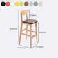 Contemporary Upholstered Footrest Low Back Stool Home Oak Wood Bar Stool Clearhalo 'Bar Furniture' 'Bar Stools' 'bar_stools' 'furn' 'furn_bar_stools' 'furniture_bar_stools' 'Kitchen & Dining Furniture' 'kitchen&dining_furn' 'kitchen' 'kitchen_furn' Furniture' 1200x1200_97af1822-ff72-46fc-bc9c-dca43fa4aed8