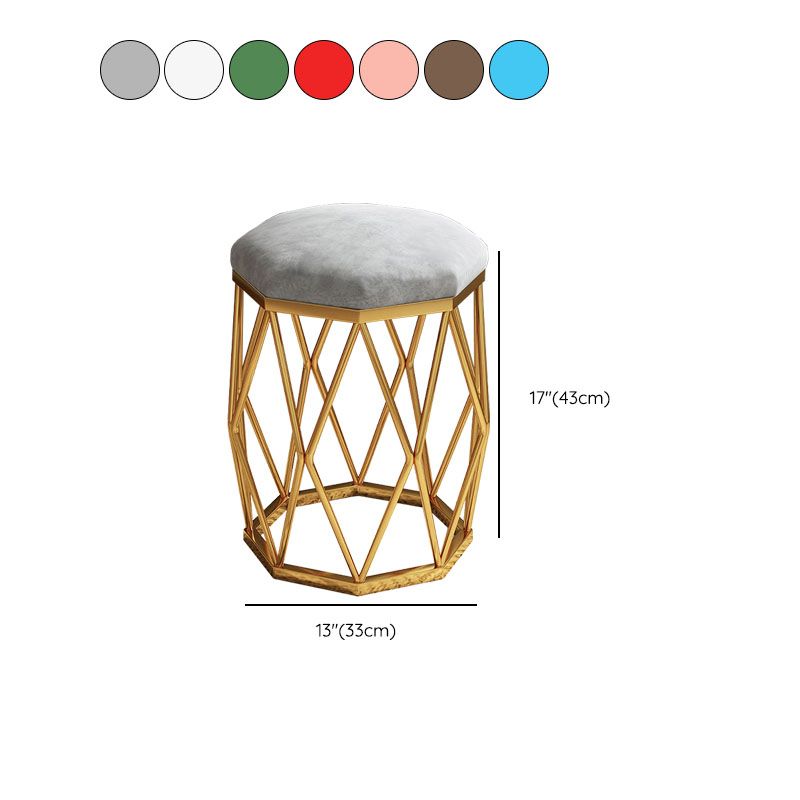 Solid Color Flannel Standard Stool Modern Simple Upholstered Stool Clearhalo 'furn' 'furn_ottomans_poufs' 'Furniture' 'Living Room Furniture' 'Ottomans & Poufs' 'ottomans_poufs' 1200x1200_97b090df-b2c2-4b4a-a5b9-22eba4f3b0b4