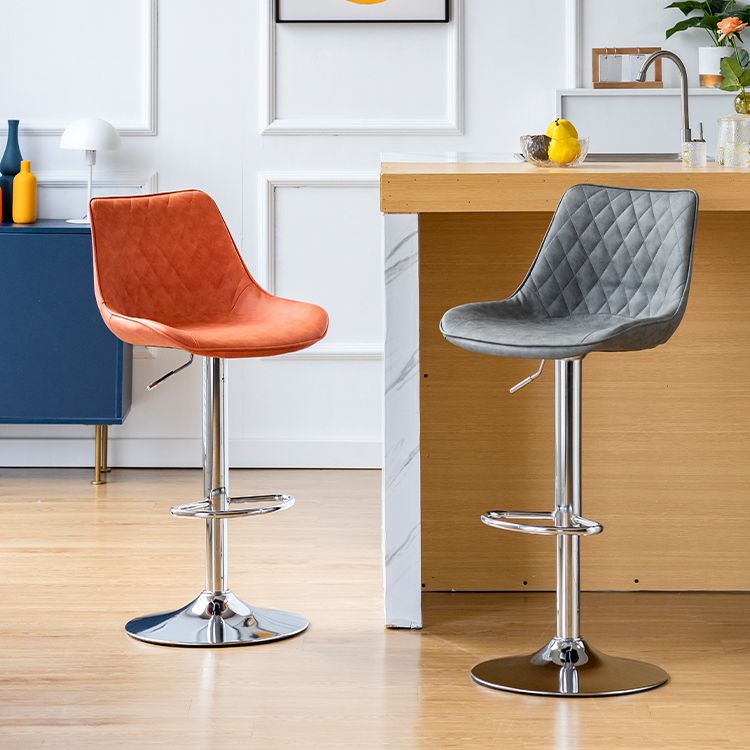 Modern Adjustable Height Bar Stool Swivel Leather Low Back Counter Stool Clearhalo 'Bar Furniture' 'Bar Stools' 'bar_stools' 'furn' 'furn_bar_stools' 'furniture_bar_stools' 'Kitchen & Dining Furniture' 'kitchen&dining_furn' 'kitchen' 'kitchen_furn' Furniture' 1200x1200_97b1093b-bec3-4003-bb38-0b817c39084f
