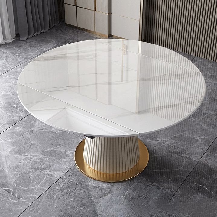 Nordic Glam Sintered Stone Dining Table Set 1/4/5/7 Pieces Dining Set for Kitchen Clearhalo 'Dining Room Sets' 'Dining Tables & Seating' 'dining_room_set' 'furn' 'furn_dining_room_set' 'Furniture' 'furniture_dining_room_set' 'Kitchen & Dining Furniture' 1200x1200_97b6bde4-f943-4feb-96d9-fcad85f1c740