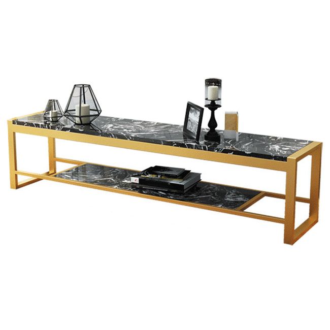 Open Storage Media Console TV Stand Stone TV Stand for Living Room Clearhalo 'furn' 'furn_tv_stands_entertainment_centers' 'Furniture' 'Living Room Furniture' 'TV Stands & Entertainment Centers' 'TV Stands & Media Storage Furniture' 'tv_stands_entertainment_centers' 1200x1200_97b8347b-a567-4074-b310-7572c814ce60
