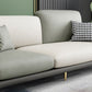 Living Room Faux Leather Sofa Modern Green and White Couch with Brass Legs Clearhalo 'furn' 'furn_sofas' 'Furniture' 'furniture_sofas' 'Living Room Furniture' 'Sofa' 'sofas' 1200x1200_97b8fb19-e932-4a3b-b48f-a4204f901ac0