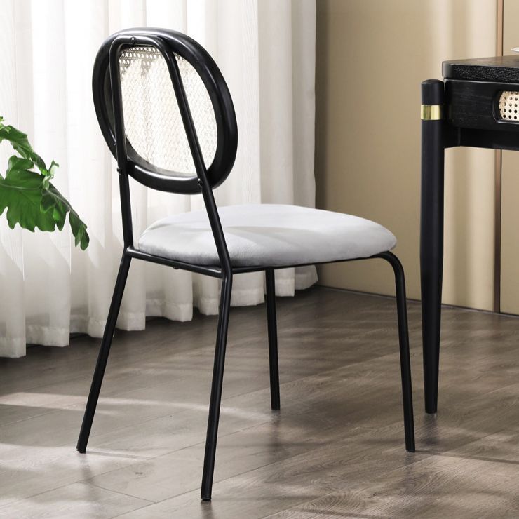 Contemporary Style Metal Chair Set Open Back Dining Room Kitchen Chairs Clearhalo ' kitchen&dining_furn' 'Dining Chairs' 'Dining Tables & Seating' 'dining_chair' 'furn' 'furn_dining_chair' 'Furniture' 'furniture_dining_chair' 'Kitchen & Dining Furniture' 'kitchen' 1200x1200_97ba4d11-4566-426f-a40b-47a13fb4ea36