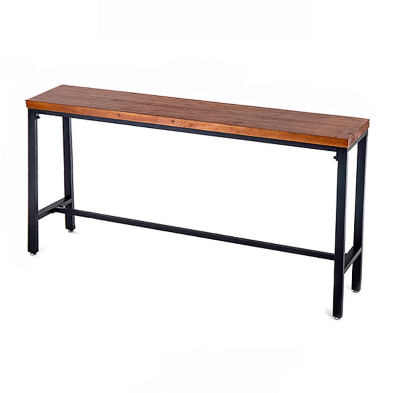 Industrial 1/2/4/7/9 Pieces Bar Table Set Rectangle Bar Table with High Wood Stools Clearhalo 'Bar Furniture' 'furn' 'furn_home_bar_bar_sets' 'Furniture' 'Home Bars & Bar Sets' 'home_bar_bar_sets' 'Kitchen & Dining Furniture' 1200x1200_97bda5a5-ee5b-4a11-bb22-d11eb43fe8bd