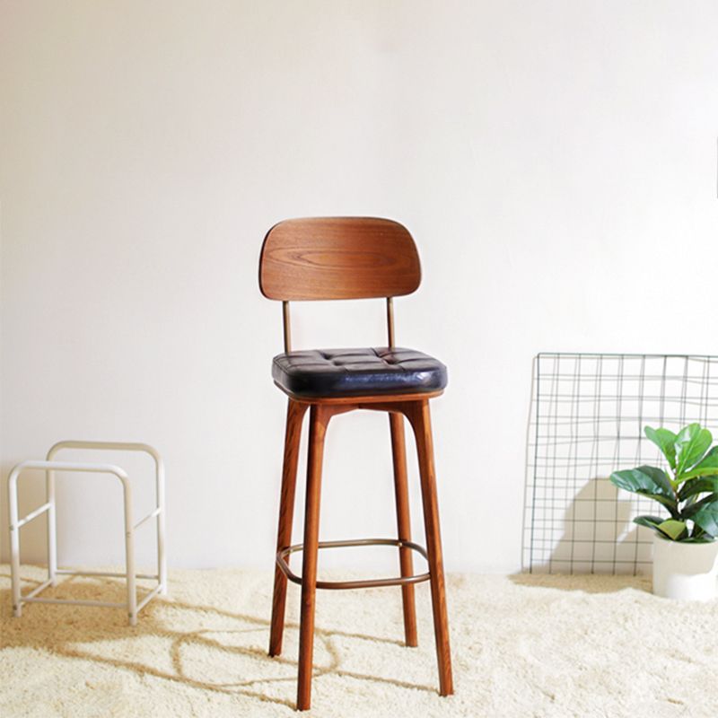 Industrial Style Counter Stools Wood Upholstered Bar Stools Bristol with Square Seat Clearhalo 'Bar Furniture' 'Bar Stools' 'bar_stools' 'furniture_bar_stools' 'Kitchen & Dining Furniture' 'kitchen&dining_furn' 'kitchen' 'kitchen_furn' Furniture' 1200x1200_97c111ae-4acd-49f5-ae67-842ab8dbf436