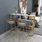 Nordic Glam Sintered Stone Table Dining Bar Counter Table for Kitchen Clearhalo 'Bar Furniture' 'Bar Tables' 'bar_tables' 'furn' 'furn_bar_tables' 'Furniture' 'furniture_bar_tables' 'Kitchen & Dining Furniture' 1200x1200_97c30287-baf2-4d5f-90d6-c966605017fd