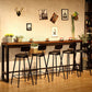 Industrial Bar Table Set 1/4/6/11 Pieces Solid Wood Pub Table Set for Indoor Clearhalo 'Bar Furniture' 'furn' 'furn_home_bar_bar_sets' 'Furniture' 'Home Bars & Bar Sets' 'home_bar_bar_sets' 'Kitchen & Dining Furniture' 1200x1200_97c349bc-4aba-4f3e-af15-fa1cc844ac7b