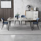 Simplicity Style Home Sintered Stone Dining Table Rectangle Shape Table with 4 Legs Base Clearhalo ' dining_table' 'Dining Tables & Seating' 'Dining Tables' 'furn' 'furn_dining_table' 'Furniture' 'furniture_dining_table' 'Kitchen & Dining Furniture' 'kitchen&dining_furn' 'kitchen' 'kitchen_dining_table' 1200x1200_97c37ae3-4692-427b-864e-038f4fad3933