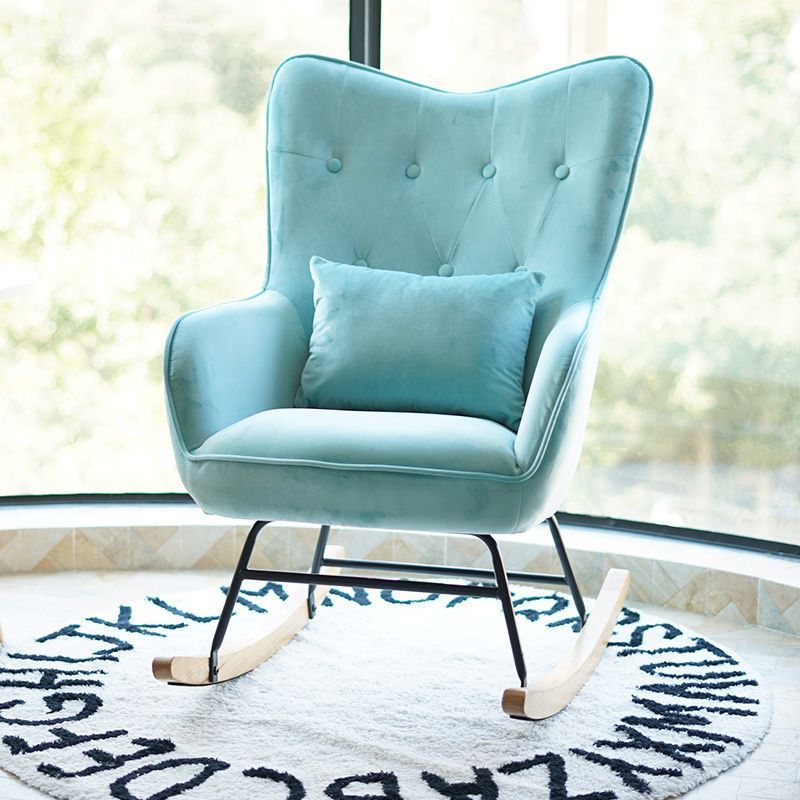 25.9"Wide Wingback Chair with Sled Base Tufted Back Arm Chair Clearhalo 'Accent Chairs' 'accent_chairs' 'Chairs & Seating' 'Furniture' 'furniture_accent_chairs' 'Living Room Furniture' 1200x1200_97ca2e0a-f93a-47ea-92f5-e724a22855be