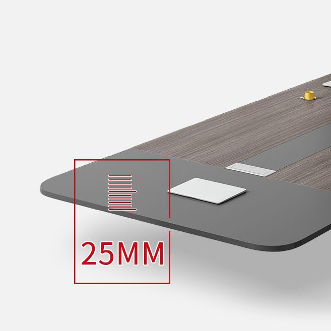 Modern Manufactured Wood Office Desk Rectangular Desk with Metal Legs Clearhalo 'furn' 'furn_office_desk' 'Furniture' 'Office Desks' 'Office Furniture' 'office_desk' 1200x1200_97cb9260-caeb-4b3b-b00f-e8a83df28a04