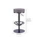 Industrial Leather Bar Stool Adjustable Backless Counter Stool for Bristol