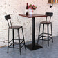 Dining Room Industrial Style Wood Barstool Iron 4 Legs Bar Stool with Pedal Clearhalo 'Bar Furniture' 'Bar Stools' 'bar_stools' 'furn' 'furn_bar_stools' 'Furniture' 'Kitchen & Dining Furniture' 1200x1200_97cdb0e0-8688-4155-a5c9-717e751db5d5