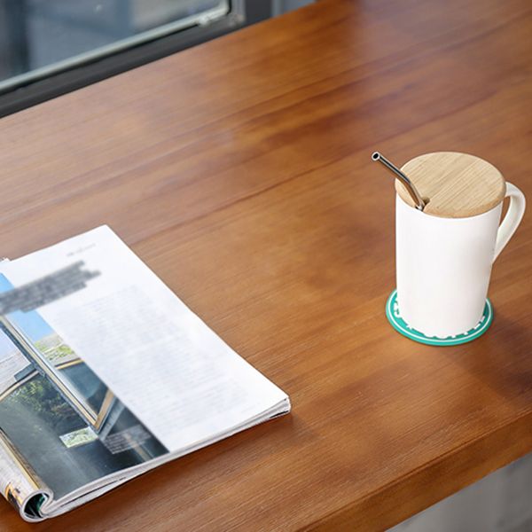Tavolo da pranzo in legno in legno pino tavolo da bar industriale con doppio piedistallo