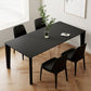 Sintered Stone Top Modern Black Table for Restaurant Rectangle Dining Table with 4 Legs Clearhalo ' dining_table' 'Dining Tables & Seating' 'Dining Tables' 'furn' 'furn_dining_table' 'Furniture' 'furniture_dining_table' 'Kitchen & Dining Furniture' 'kitchen&dining_furn' 'kitchen' 'kitchen_dining_table' 1200x1200_97ce60df-0924-42aa-9f59-3ba2296dfad4
