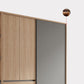 Bedroom Sliding Door Storage Cabinet Light Wood Finish Modern Cabinet with Drawers Clearhalo 'Armoires & Wardrobes' 'armoires_wardrobes' 'Bedroom Furniture' 'furn' 'furn_armoires_wardrobes' 'Furniture' 1200x1200_97ce6e30-4184-4fce-ada5-89f98793d0bf