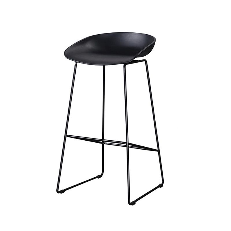 Scandinavian Steel Plastic Counter Stools Backless Bar Stools with Bucket Seat (Set of 2) Clearhalo 'Bar Furniture' 'Bar Stools' 'bar_stools' 'furn' 'furn_bar_stools' 'furniture_bar_stools' 'Kitchen & Dining Furniture' 'kitchen&dining_furn' 'kitchen' 'kitchen_furn' Furniture' 1200x1200_97cebc85-0574-46e3-8370-46fa3c469bba