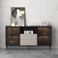 Sideboard di pietra della credenza a buffet moderna con armadi e cassetti