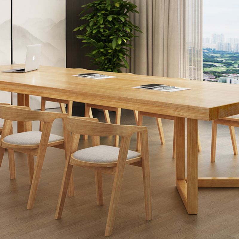Contemporary Style Wood Office Desk Rectangular Shape Task Desk with Legs Clearhalo 'furn' 'furn_office_desk' 'Furniture' 'Office Desks' 'Office Furniture' 'office_desk' 1200x1200_97cff166-8b3c-440a-9f6e-bfdb964675b7
