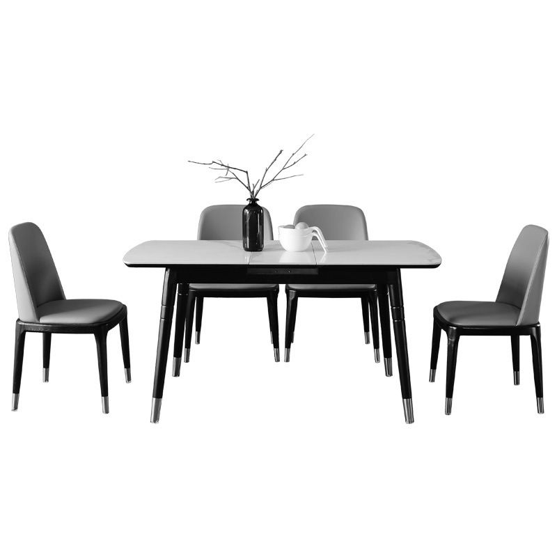 Glam 1/4/5/7 Pieces Sintered Stone Dining Set Dining Furniture Set /Separate Items Clearhalo 'Dining Room Sets' 'Dining Tables & Seating' 'dining_room_set' 'furn' 'furn_dining_room_set' 'Furniture' 'furniture_dining_room_set' 'Kitchen & Dining Furniture' 'kitchen&dining_furn' 'kitchen' 1200x1200_97d06eaa-bc70-4edc-b931-ed59346c6f5f