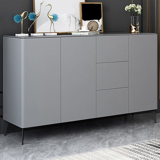 Cuffe da pranzo in legno in stile glam con armadi e cassetti