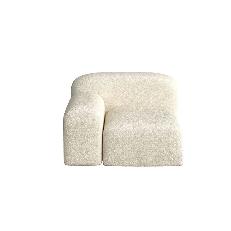 Wolle enge Rückensofa 39.37 "W * 25,59" H in Weiß für Wohnzimmer