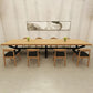 Bureau industriel en bois massif Table d'écriture fixe de bureau industriel en bois massif