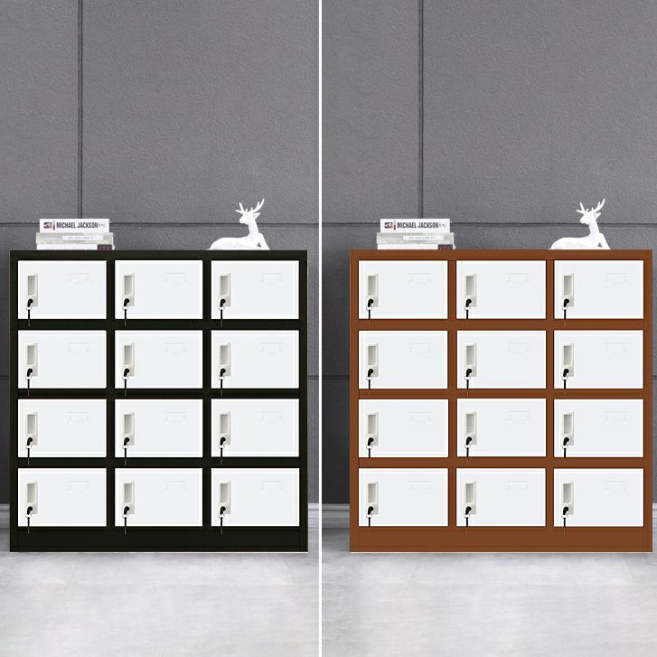 Armario de armario de metal de estilo contemporáneo para el hogar, 35.43 "D x 16.54" W x 39.37 "H