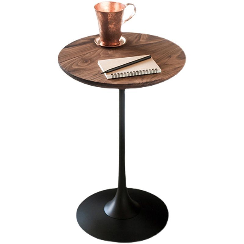 Pedestal Metal End Table Black/ Brown Round Wood Side End Table Clearhalo 'Coffee & Accent Tables' 'End & Side Tables' 'end_side_table' 'end_side_tables' 'furn' 'furn_end_side_tables' 'Furniture' 'furniture_end_side_table' 'Living Room Furniture' 1200x1200_97d3c5f4-b9d7-4346-8143-8ee99f2a6dd2