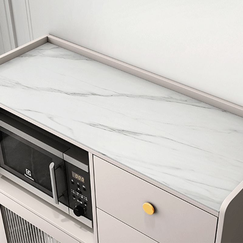 Sideboard in legno in legno di vetro moderno moderno server buffet con spazio per la sala da pranzo