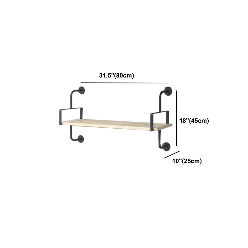 9.84"W Bookshelf Industrial Style Wall Mounted Solid Wood Bookcase for Home Office Clearhalo 'Bookcases' 'furn' 'furn_bookcases' 'Furniture' 'furniture_bookcases' 'kitchen' 'kitchen_bookcases' 'Living Room Furniture' 'Office Furniture' 1200x1200_97d5bd4e-1f28-43fc-876f-fce807b65a7e