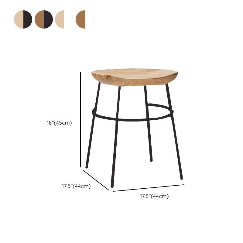 Solid Wood Modern Counter & Bar Stools Matte Finish Indoor Stools Clearhalo 'Bar Furniture' 'Bar Stools' 'bar_stools' 'furn' 'furn_bar_stools' 'Furniture' 'Kitchen & Dining Furniture' 1200x1200_97d913b3-2461-4164-a1b7-6dedc8847a1d
