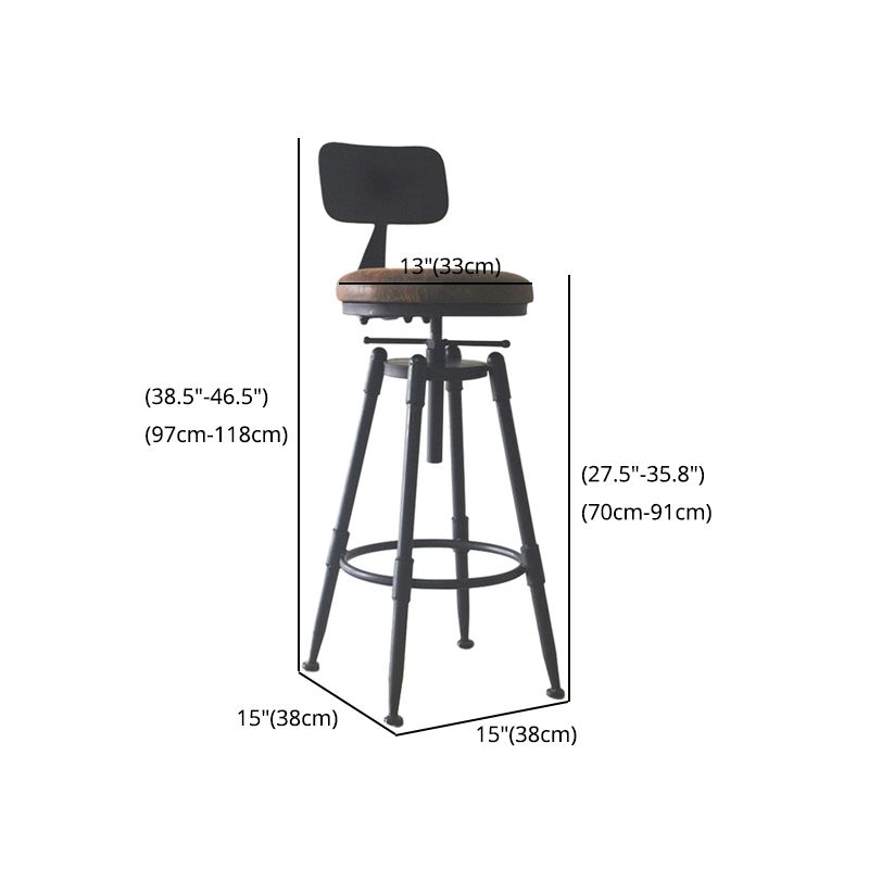 Industrial Style Metal Bar-stool with Iron Legs Counter Stool for Kitchen Bar Clearhalo 'Bar Furniture' 'Bar Stools' 'bar_stools' 'furn' 'furn_bar_stools' 'furniture_bar_stools' 'Kitchen & Dining Furniture' 'kitchen&dining_furn' 'kitchen' 'kitchen_furn' Furniture' 1200x1200_97ddcd77-fa5a-45da-955e-b0021e186869