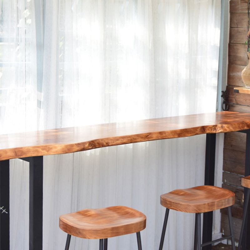 Modern Solid Wood Counter Set 1/2/4 Pieces Rectangle Bar Table Set in Natural Clearhalo 'Bar Furniture' 'furn' 'furn_home_bar_bar_sets' 'Furniture' 'Home Bars & Bar Sets' 'home_bar_bar_sets' 'Kitchen & Dining Furniture' 1200x1200_97de0fa3-ee36-46b1-80f6-5afbda7740d6