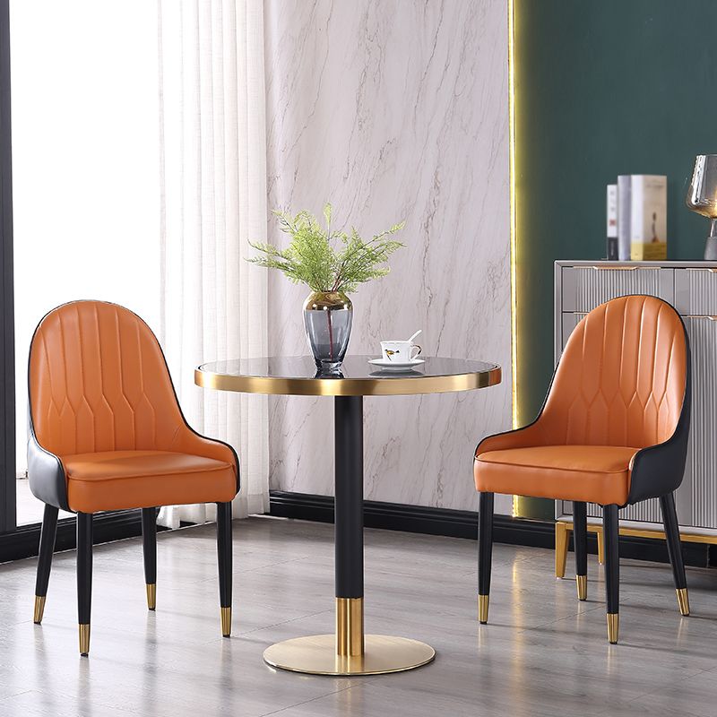 Metal Traditional Luxury Round Dining Table Marble Indoor Table with Pedestal Base Clearhalo ' dining_table' 'Dining Tables & Seating' 'Dining Tables' 'furn' 'furn_dining_table' 'Furniture' 'furniture_dining_table' 'Kitchen & Dining Furniture' 'kitchen&dining_furn' 'kitchen' 'kitchen_dining_table' 1200x1200_97df56d7-7aaf-40fc-a335-53f47904c7e5