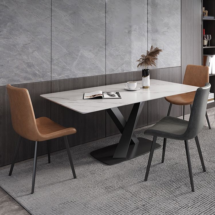 Juego de mesa de comedor rectangular 1/2/4/5/6/7 piezas de comedor de metal para casa