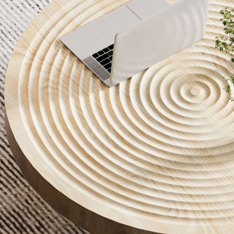 Round Wooden Coffee Table North European 3 Legs Coffee Table Clearhalo 'Coffee & Accent Tables' 'Coffee Tables' 'coffee_tables' 'furn' 'furn_coffee_tables' 'Furniture' 'Living Room Furniture' 1200x1200_97e0b0ea-0419-46e6-bd7b-e80e40c96575